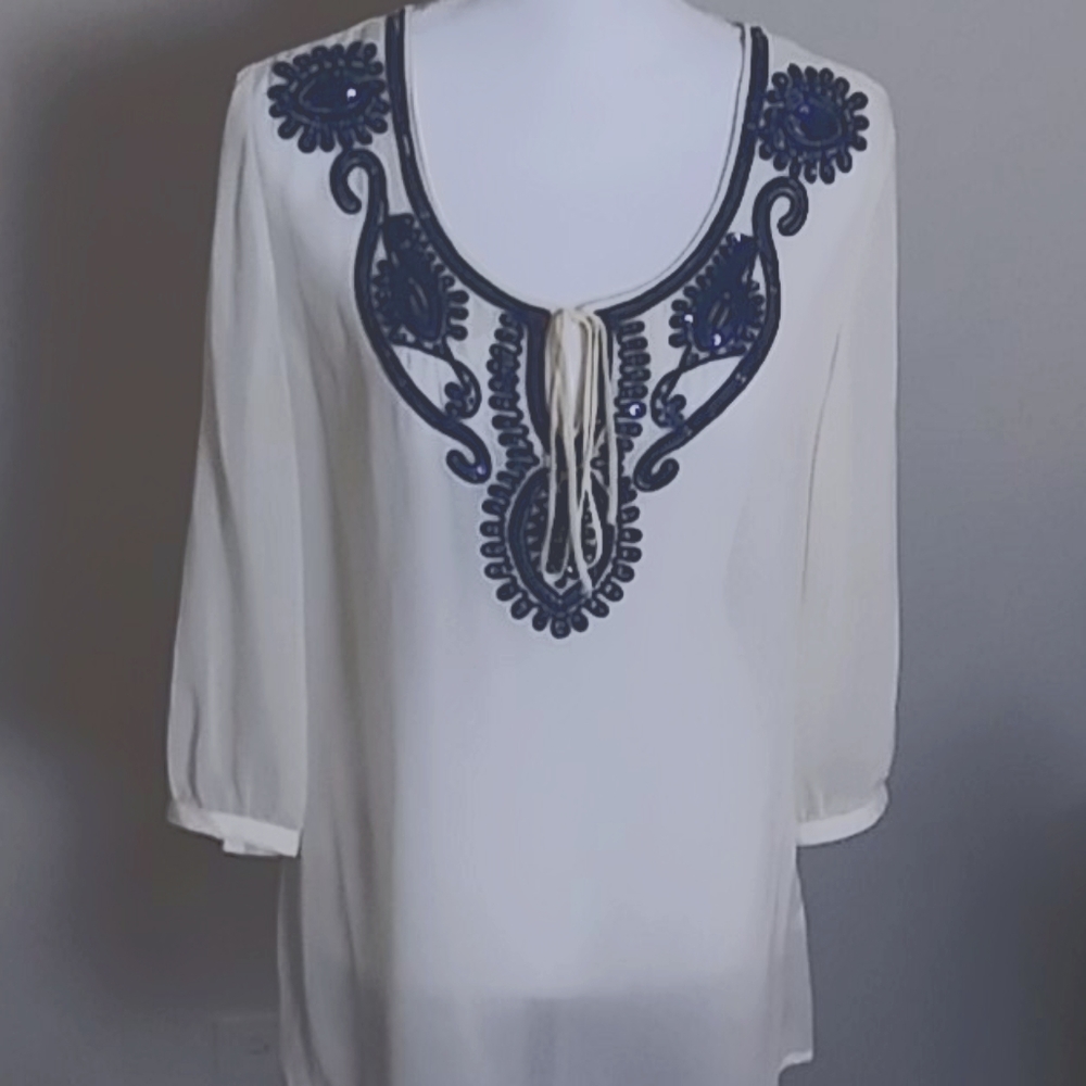 Banana republic sheer top size medium